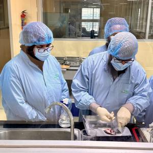 Laboratory capacity building training program conducted in the Quality Control (QC) Laboratory, Department of Fisheries (DOF) in Savar, Bangladesh.  