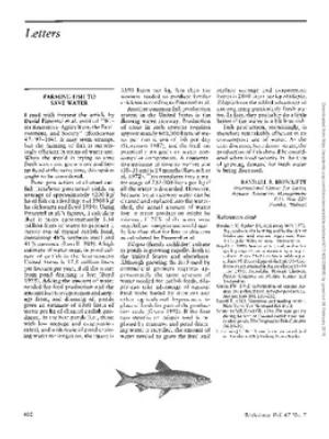 Farming fish to save water