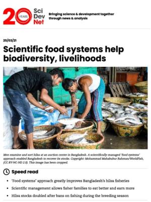 Scientific food systems help biodiversity, livelihoods