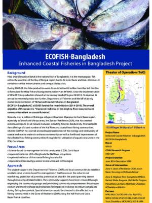 Fact Sheet of EcoFish Project: Enhanced Coastal Fisheries in Bangladesh Project