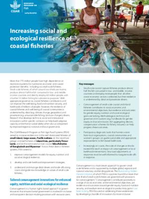 Increasing social and ecological resilience of coastal fisheries