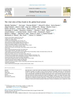 The vital roles of blue foods in the global food system