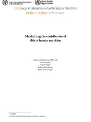 Maximizing the contribution of fish to human nutrition