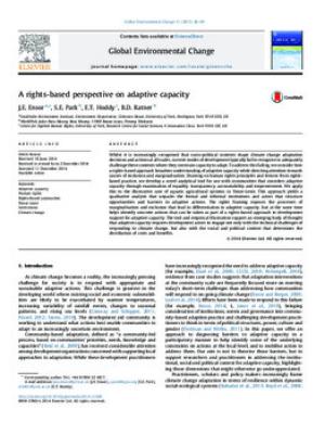 A rights-based perspective on adaptive capacity