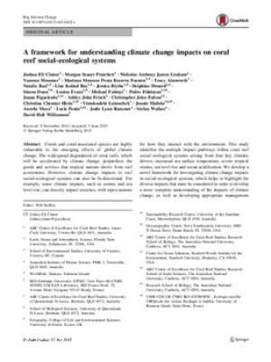 A framework for understanding climate change impacts on coral reef social-ecological systems