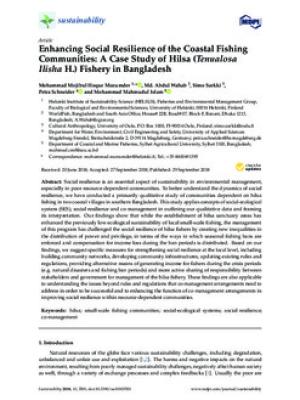 Enhancing social resilience of the coastal fishing communities: A case study of hilsa (Tenualosa ilisha H.) fishery in Bangladesh