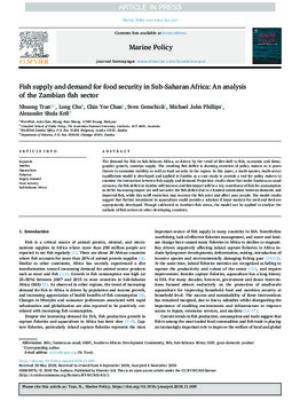 Fish supply and demand for food security in Sub-Saharan Africa: An analysis of the Zambian fish sector