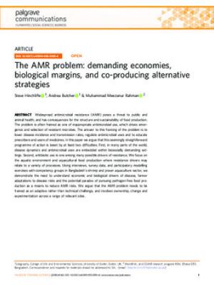 The AMR problem: demanding economies, biological margins, and co-producing alternative strategies