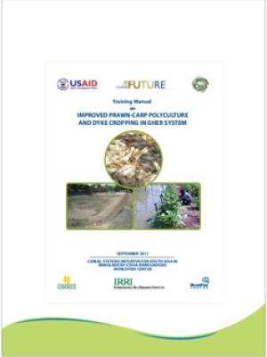 Training manual on improved prawn-carp polyculture and dyke cropping in Gher system