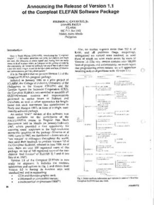 Announcing the release of version 1.1 of the compleat ELEFAN software package