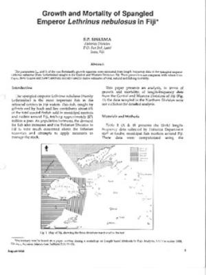 Growth and mortality of spangled emperor Lethrinus nebulosus in Fiji
