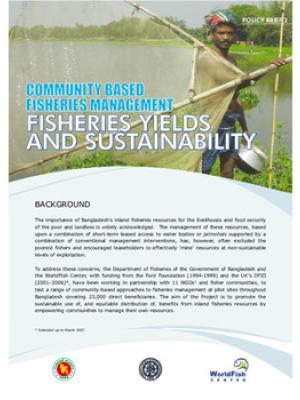 Community based fisheries management : fisheries yields and sustainability