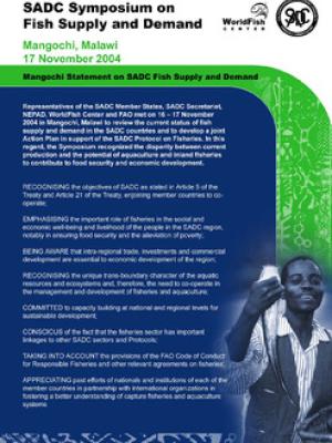 SADC symposium on fish supply and demand