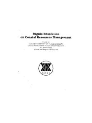 Baguio Resolution on Coastal Resources Management