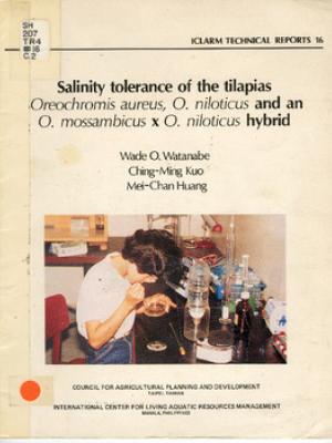 Salinity tolerance of the tilapias Oreochromis aureus, O. niloticus and an O. mossambicus X O. niloticus hybrid