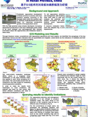 GIS mapping of pond aquaculture potential in Henan province, China