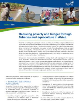 Reducing poverty and hunger through fisheries and aquaculture in Africa