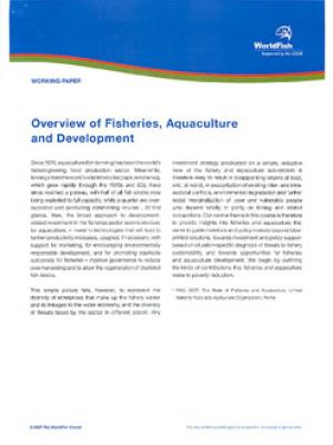Overview of fisheries, aquaculture and development