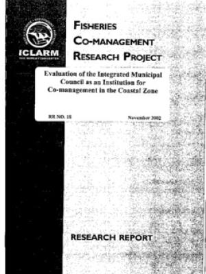 Evaluation of the integrated municipal council as an institution for co-management in the coastal zone