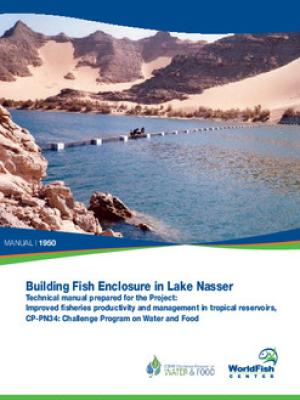 Building fish enclosure in Lake Nasser