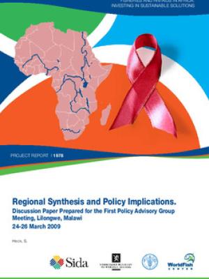 Regional synthesis and policy implications: discussion paper prepared for the first policy advisory group meeting, 24-26 Mar 2009, Lilongwe, Malawi