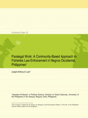 Paralegal work: a community-based approach to fisheries law enforcement ni Negros Occidental, Philippines
