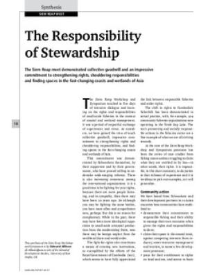 Siem Reap meet: the responsibility of stewardship