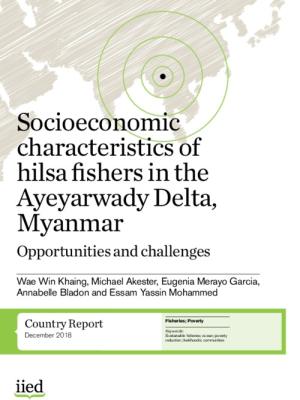 Socioeconomic characteristics of hilsa fishers in the Ayeyarwady Delta, Myanmar Opportunities and challenges