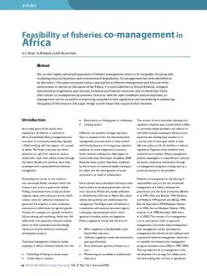 Feasibility of fisheries co-management in Africa
