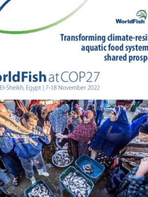 WorldFish at COP27: Transforming climate-resilient aquatic food systems for shared prosperity