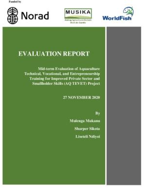 NORAD_Midterm Evaluation Report of the Aquaculture TEVET project