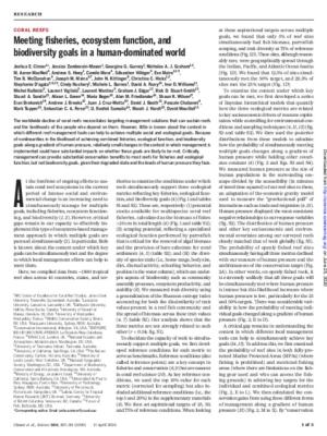 Meeting fisheries, ecosystem function, and biodiversity goals in a human-dominated world