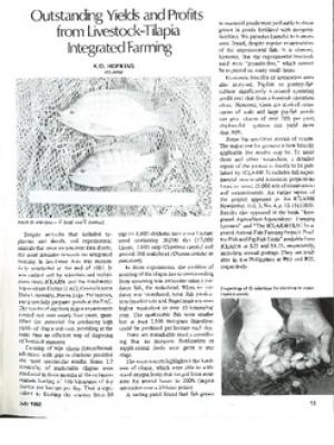 Outstanding yields and profits from livestock-tilapia integrated farming