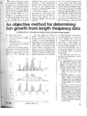 An objective method for determining fish growth from length-frequency data