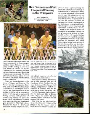 Rice terraces and fish: integrated farming in the Philippines