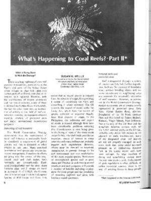 What's happening to coral reefs? Part II