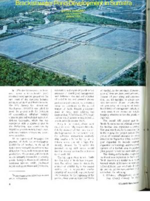 Brackishwater pond development in Sumatra