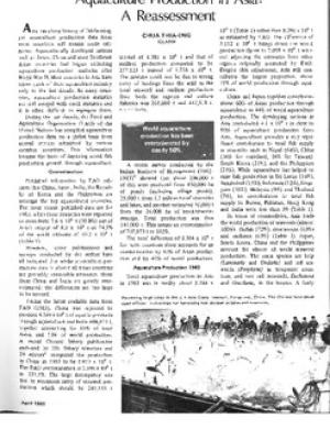 Aquaculture production in Asia: a reassessment