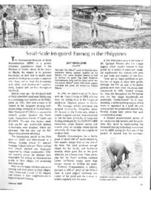 Small-scale integrated farming in the Philippines