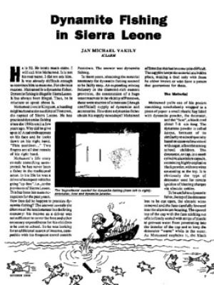 Dynamite fishing in Sierra Leone