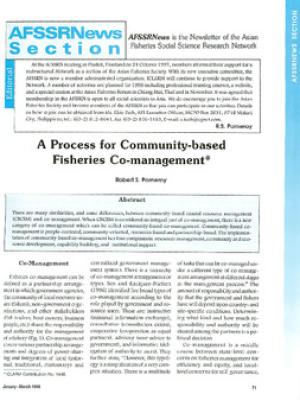 A process for community-based fisheries co-management