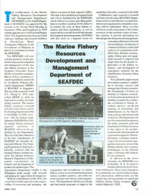 The Marine Fishery Resources Development and Management Department of SEAFDEC
