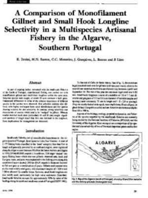 A comparison of monofilament gillnet and small hook longline selectivity in a multispecies artisanal fishery in the Algarve, southern Portugal