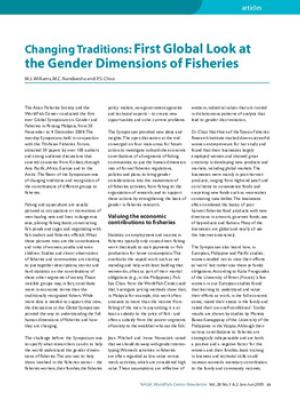 Changing traditions: first global look at the gender dimensions of fisheries