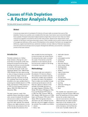 Causes of fish depletion: a factor analysis approach