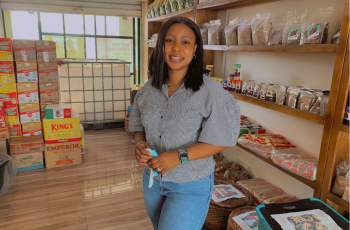 Kechicha’s Imoran Farm opened a retail store selling dried catfish and other value-added foods to retailers and consumers during the COVID-19 pandemic. Photo by Tatios Kechicha / Imoran Farms