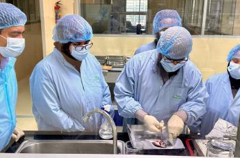 Laboratory capacity building training program conducted in the Quality Control (QC) Laboratory, Department of Fisheries (DOF) in Savar, Bangladesh.  
