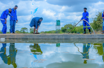 Fisheries & Aquaculture students at the NRDC Aquaculture Skills Training Center, Lusaka