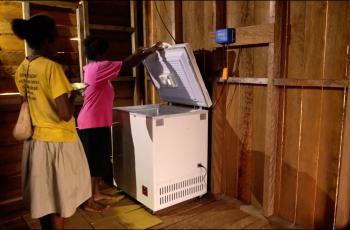 Solar freezers in the Solomon Islands