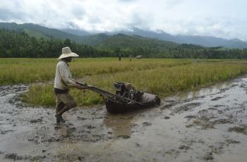 Farmer plowing his land, Barangay Maac Sogod Southern Leyte, Philippines. Photo by Juan Karlo Francisco.